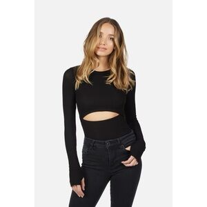 NWT Michael Lauren Levis Cutout Long Sleeve Top